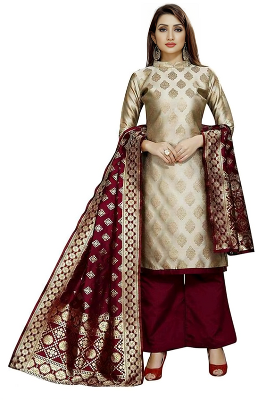 Woven Banarasi Silk Bridal Dress